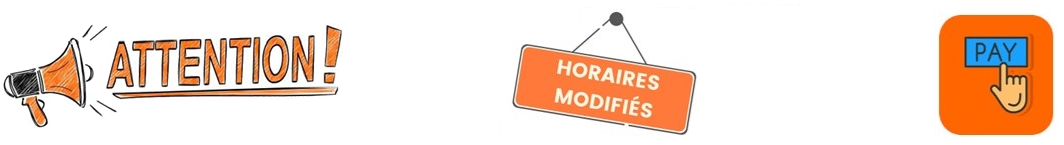 Attention nouvel horaire